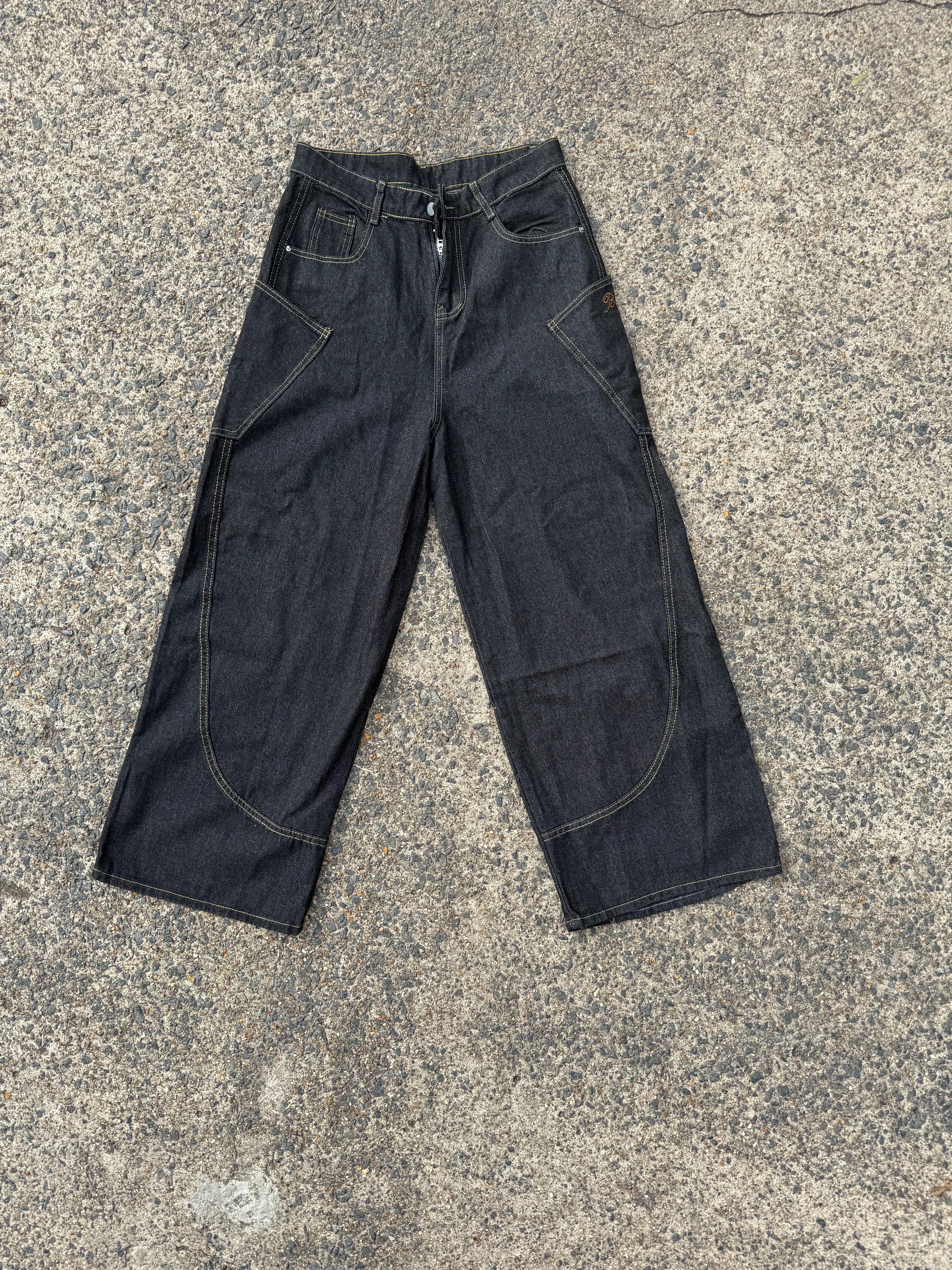 Baggy Black Wide Leg Jeans