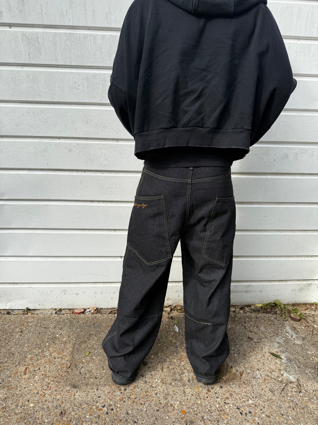 Baggy Black Wide Leg Jeans