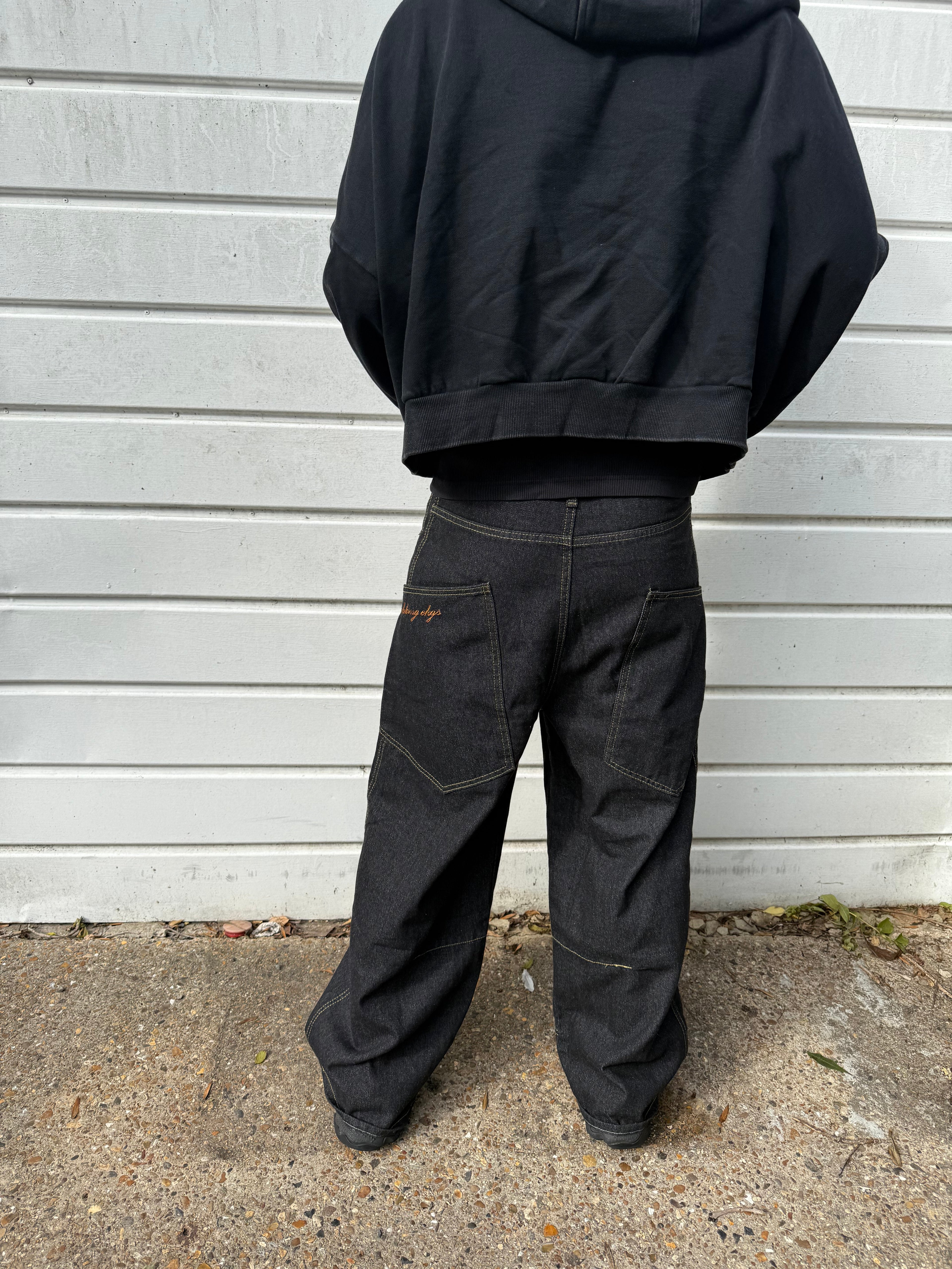 Baggy Black Wide Leg Jeans