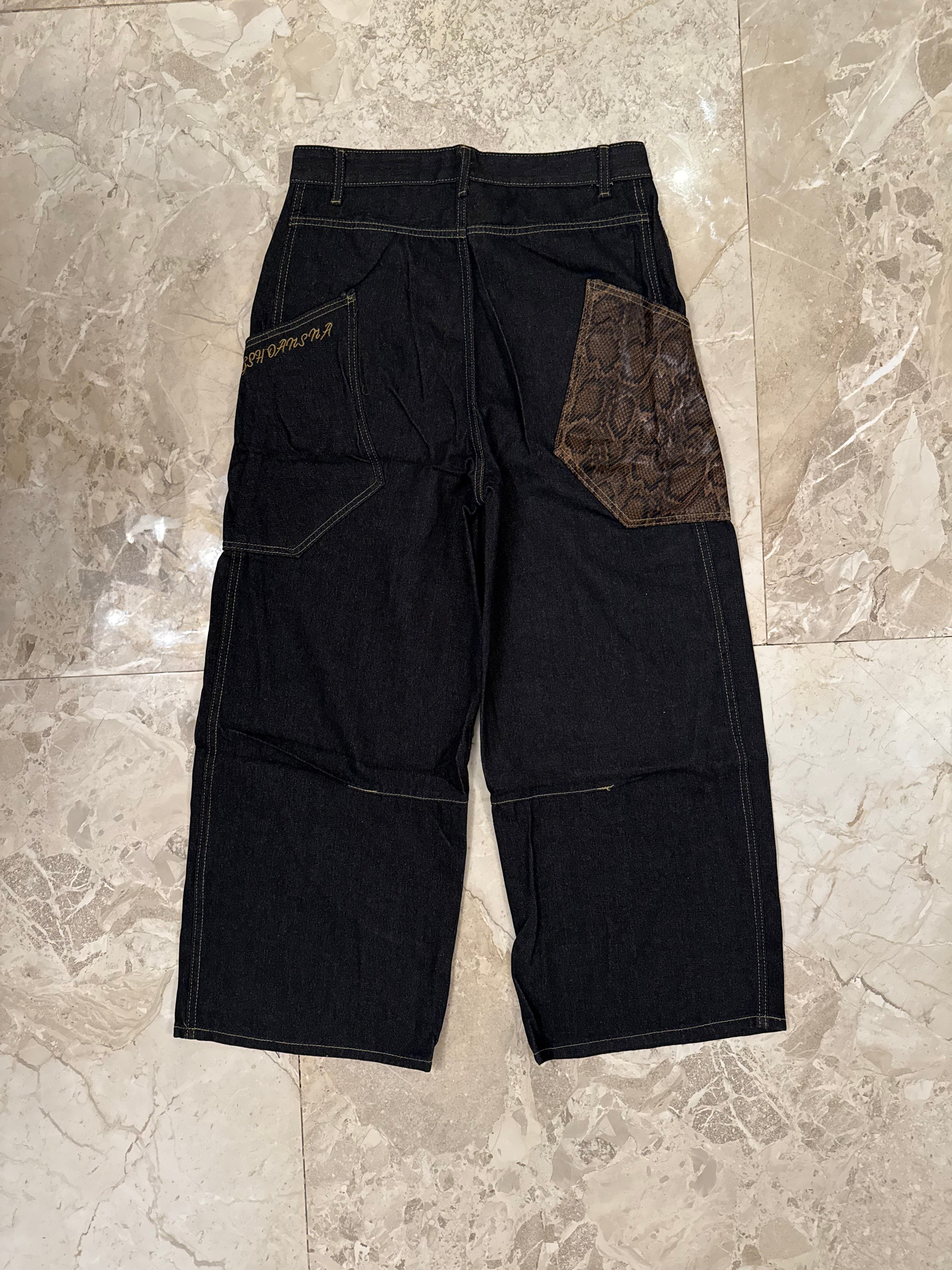 Baggy Snake Patch Jeans
