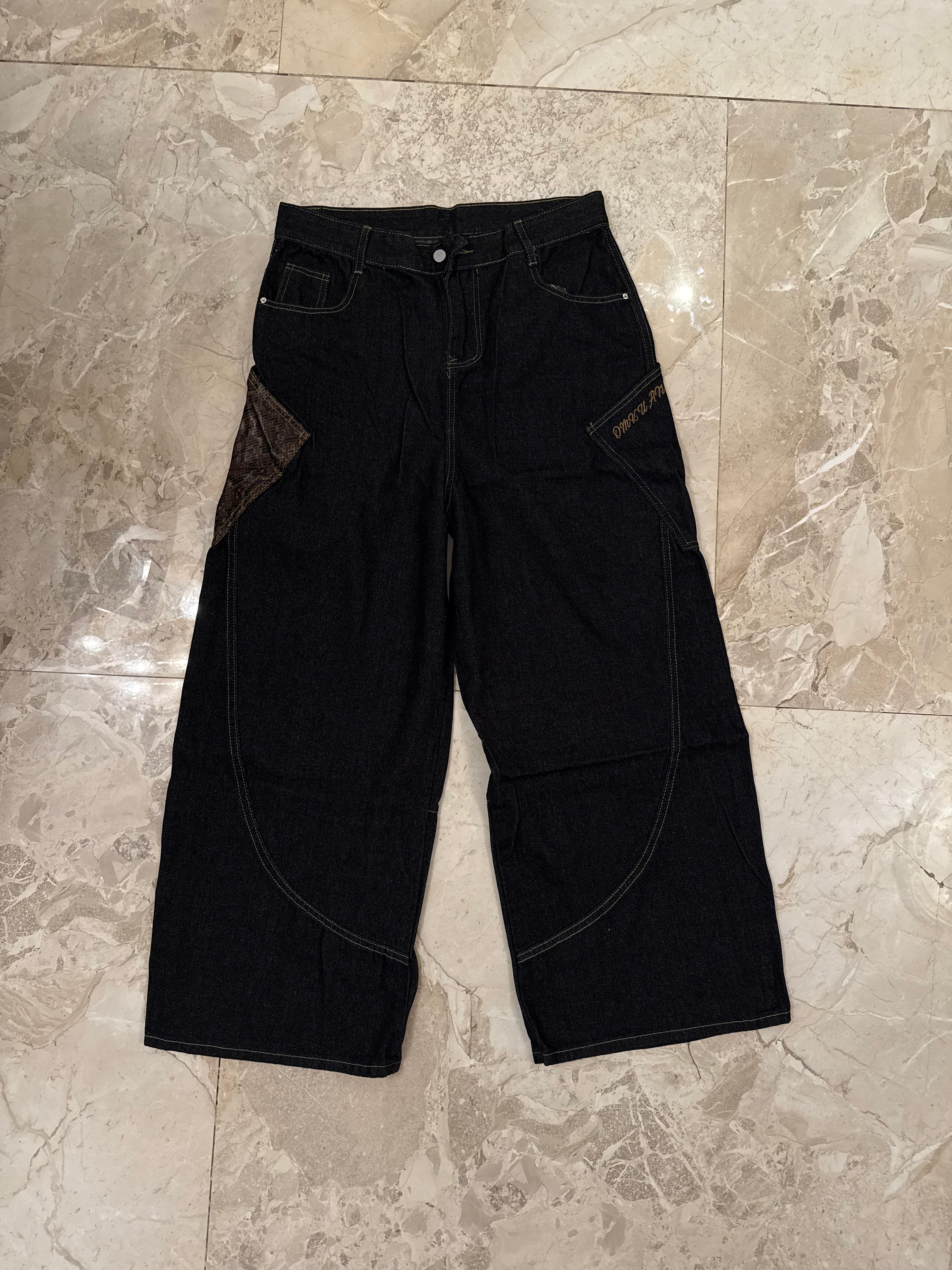 Baggy Snake Patch Jeans