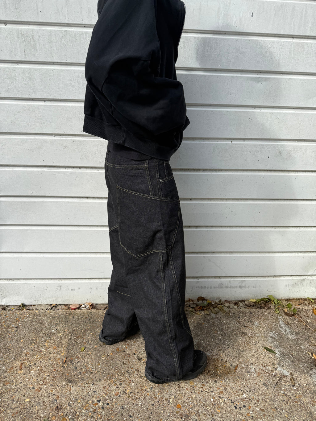 Baggy Black Wide Leg Jeans