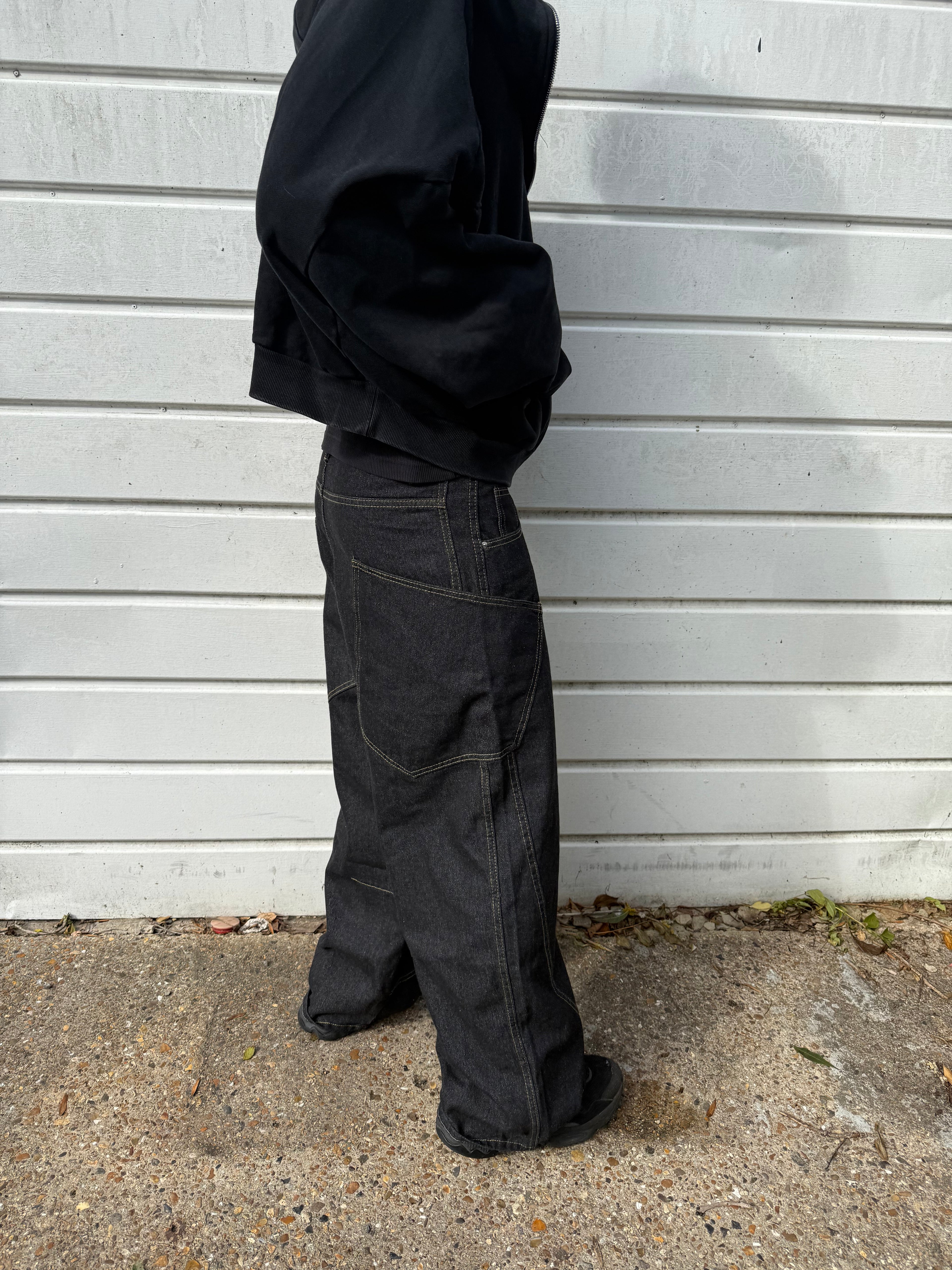 Baggy Black Wide Leg Jeans