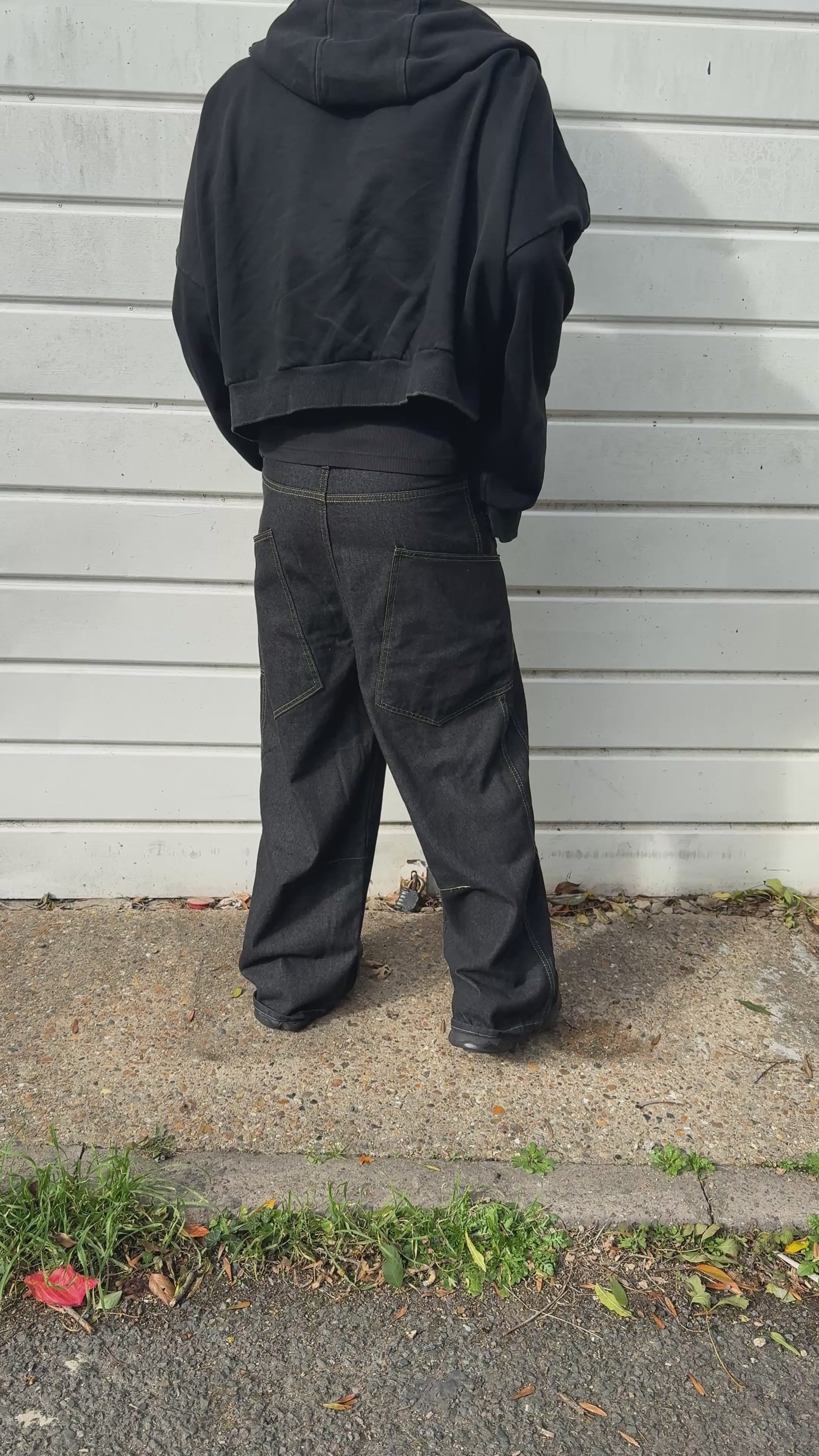 Baggy Black Wide Leg Jeans